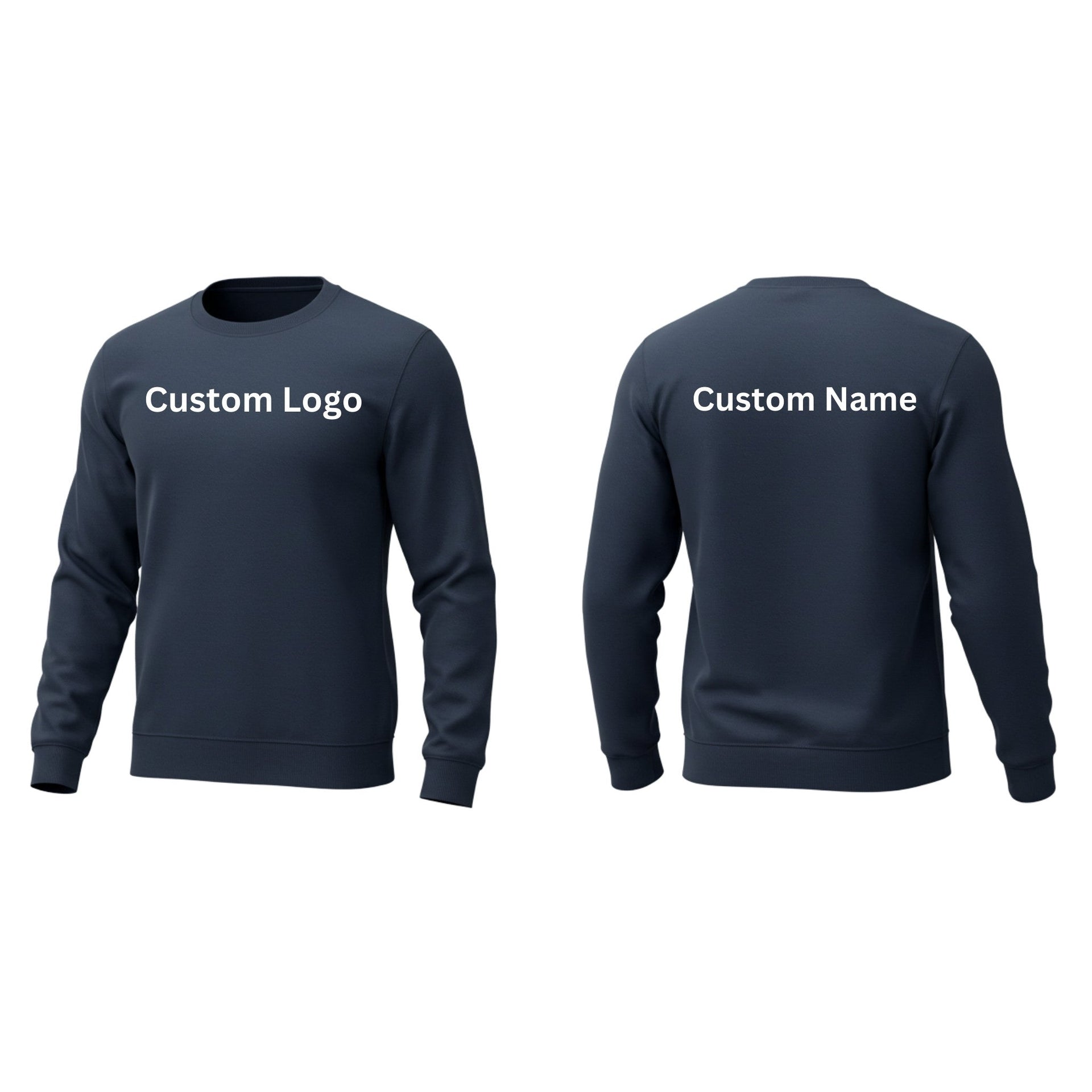 A man wearing a durable high-quality fleece sweatshirt with reinforced seams and ribbed cuffs, standing in an active outdoor environment. Designed for workouts, casual wear, or custom branding with rugged style.