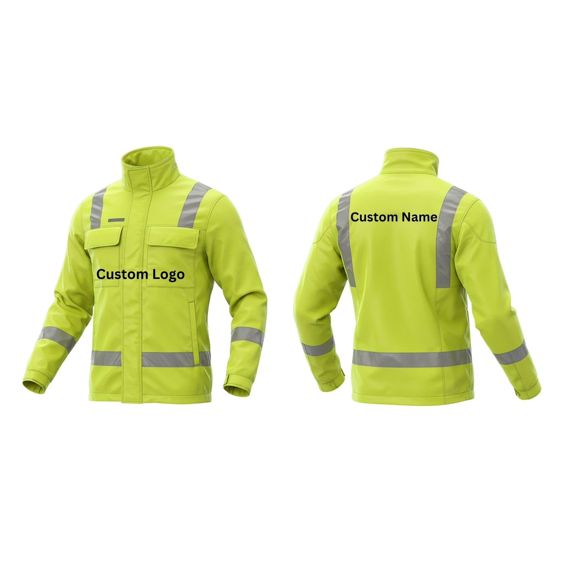 Custom reflective safety jackets with 360-degree visibility strips, designed for sports teams, brands, and industrial crews in USA, Canada & worldwide. Weather-resistant, breathable, and customizable with logos.