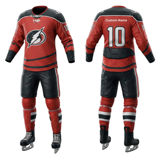 Custom Ice Hockey Uniform | Pro-Grade Jersey & Padded Shorts Set